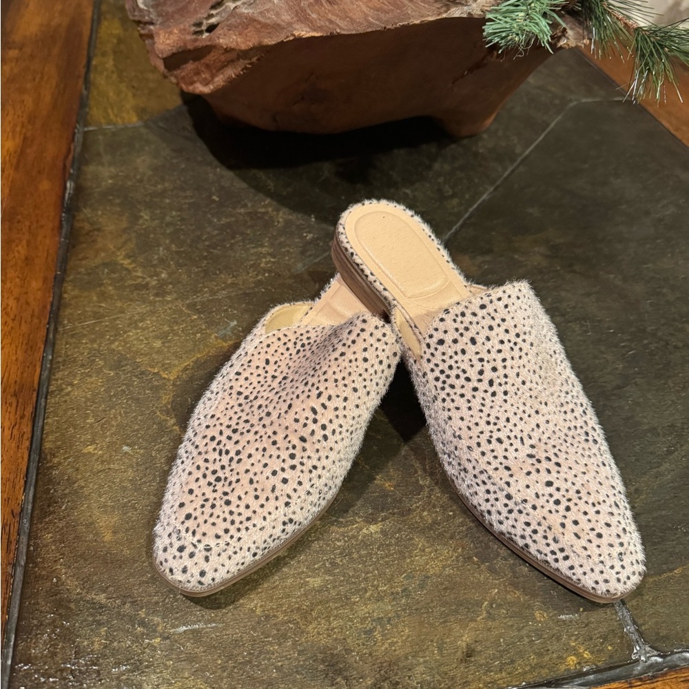 Faux Leather Mules